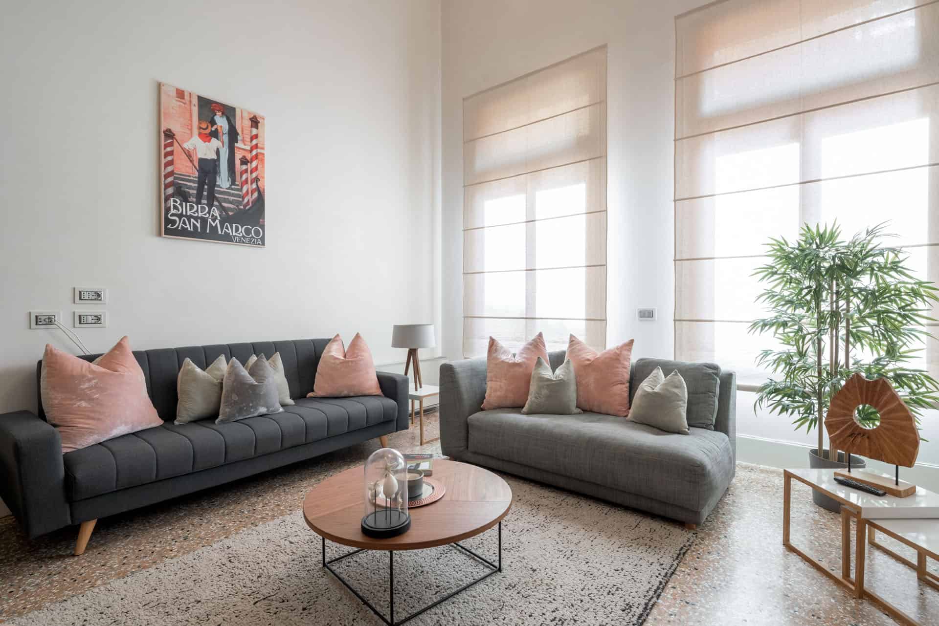 spacious living room left view - Palazzo MOlin Massati Apartment